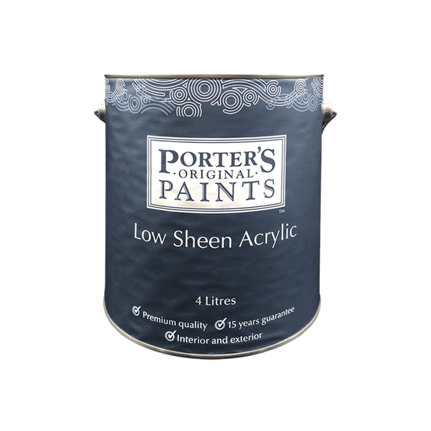Porter's Paints Low Sheen Acrylic Clear 15L - Inspirations Paint